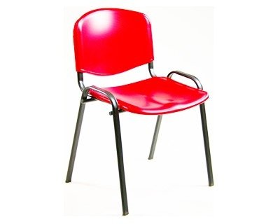 Visitor Chair Steel Red